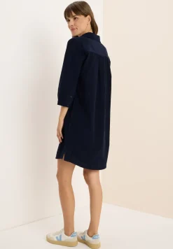 Cordkleid in Unifarbe