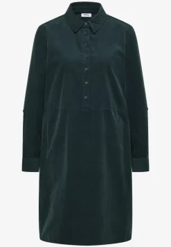 Cordkleid in Unifarbe