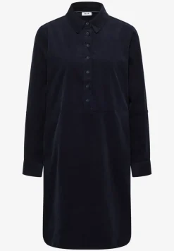 Cordkleid in Unifarbe