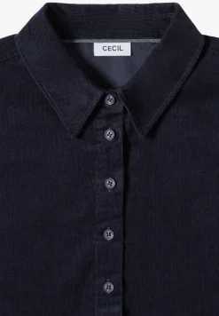 Cordkleid in Unifarbe