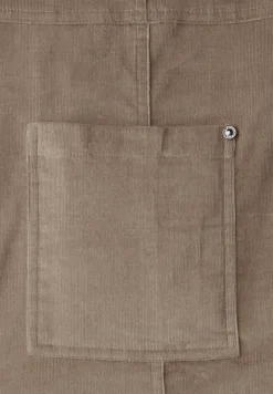 Cordkleid in Unifarbe