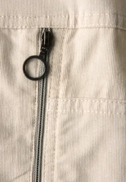 Cordkleid mit Split Neck