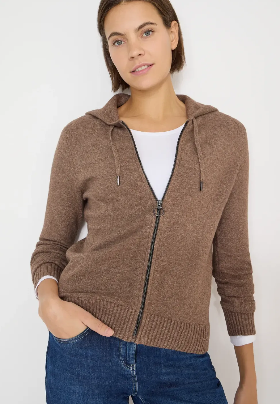Cosy Cardigan mit Hoodie