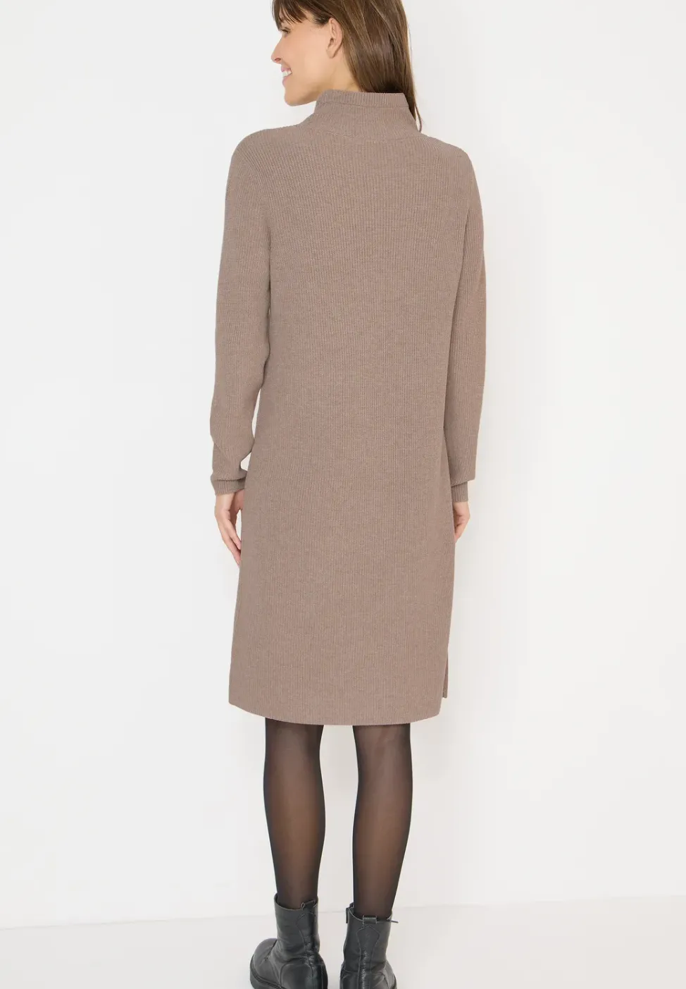 Cosy Rippstruktur Kleid