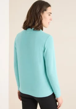 Cosy Melange Langarmshirt