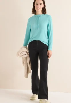 Cosy Melange Langarmshirt