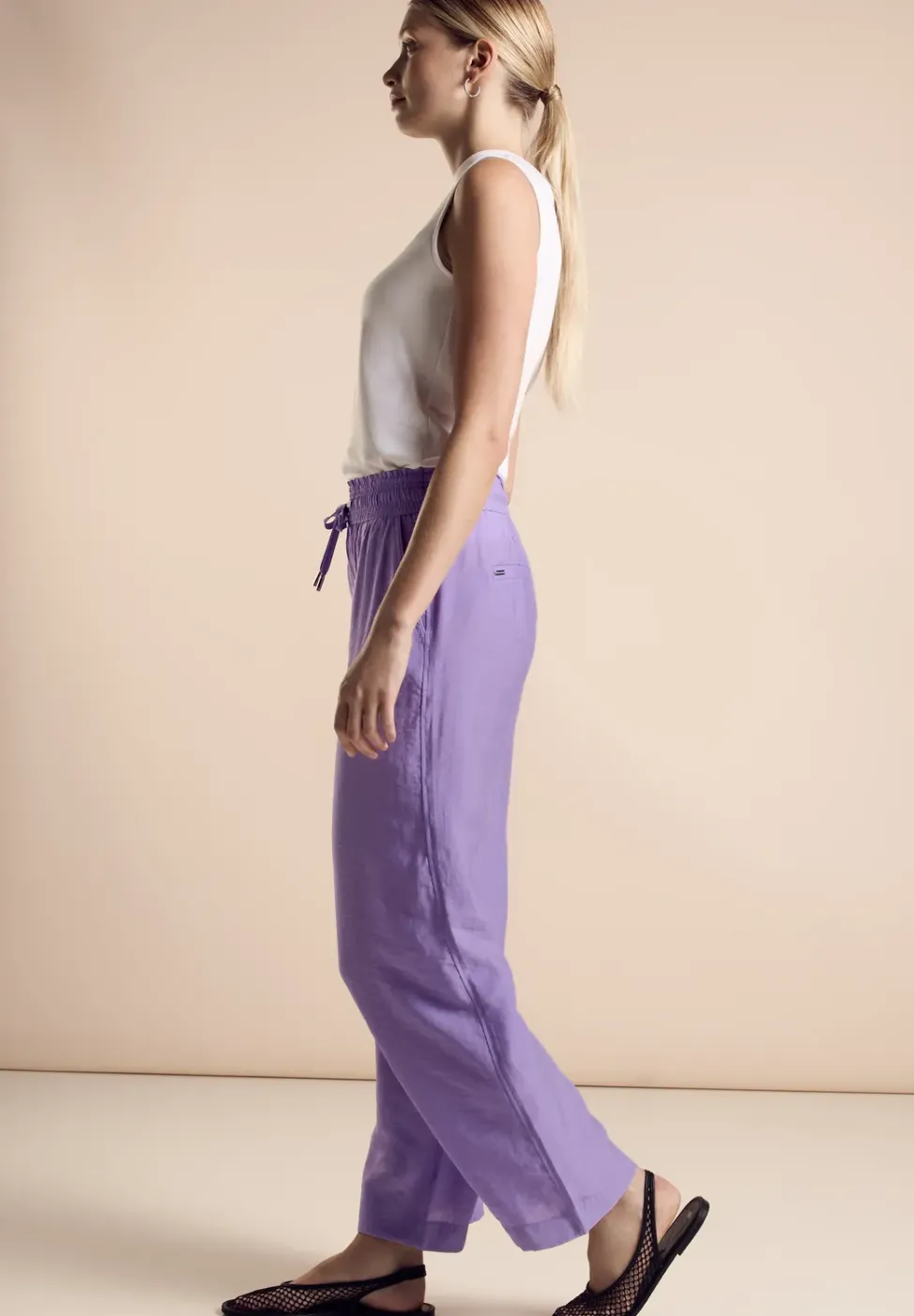 Cupro Wide Leg Hose