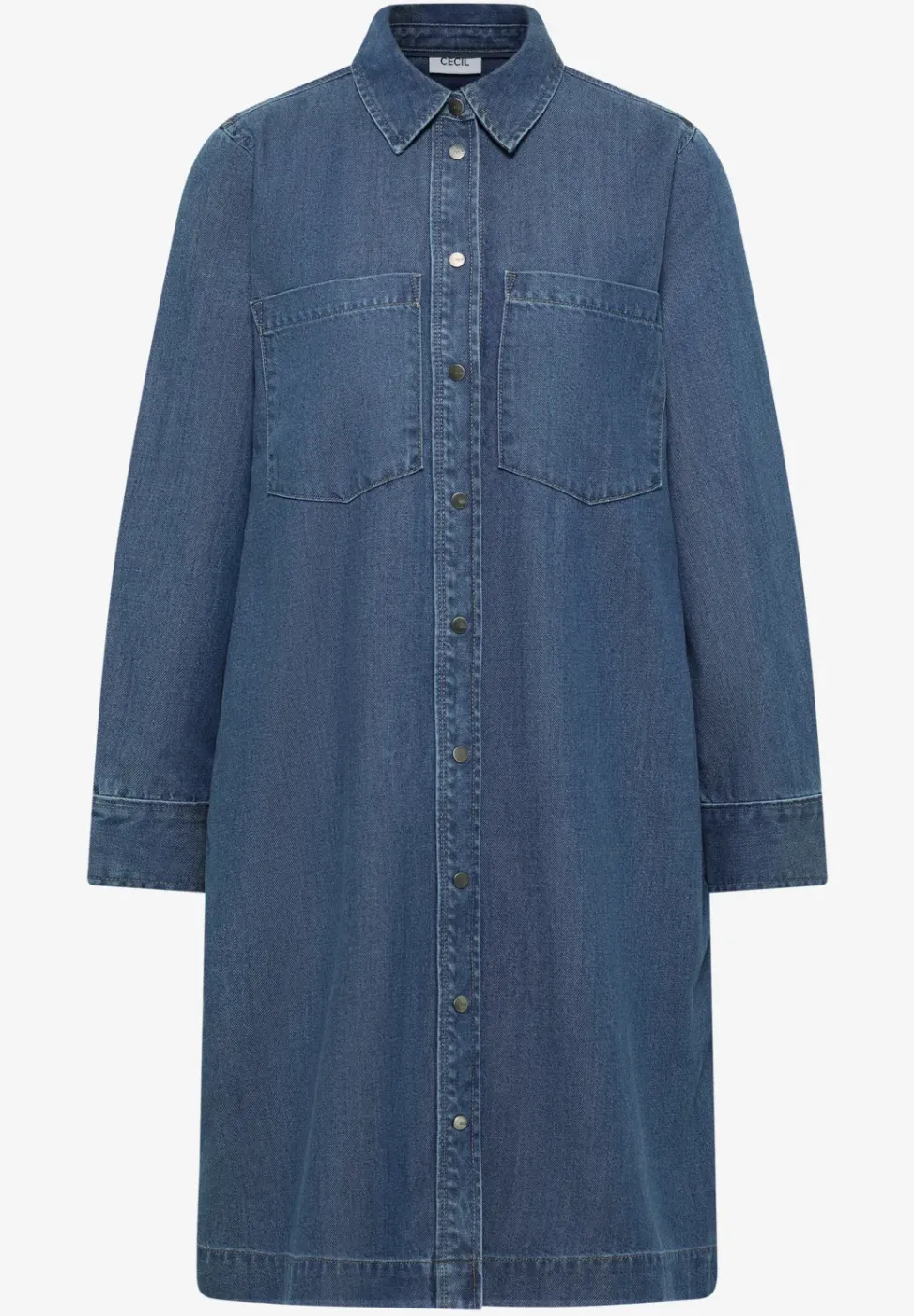 Denim-Look Kleid