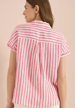 Dropped Shoulder Hemdbluse aus Leinen