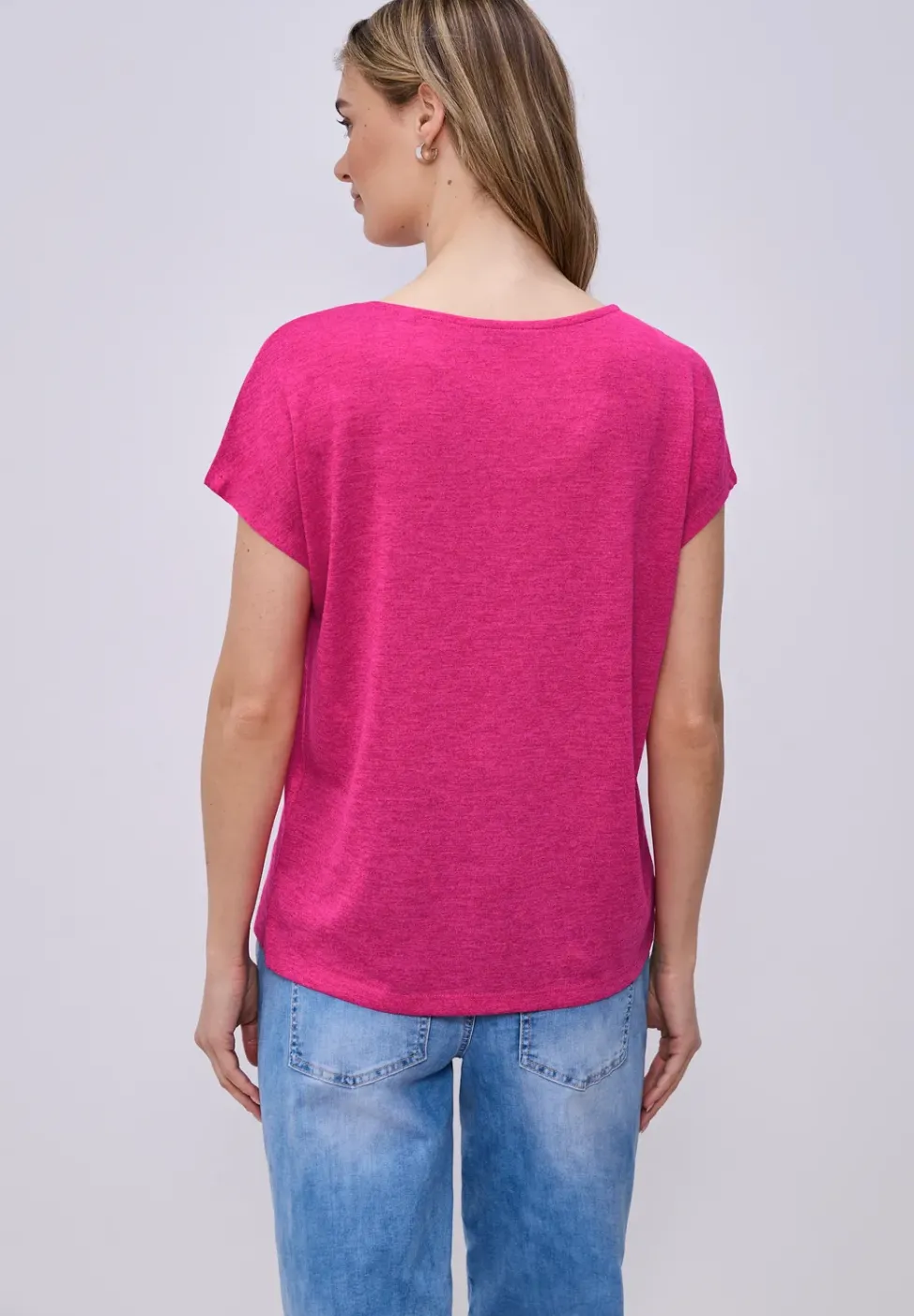 Dropped Shoulder Shirt im Leinen-Look