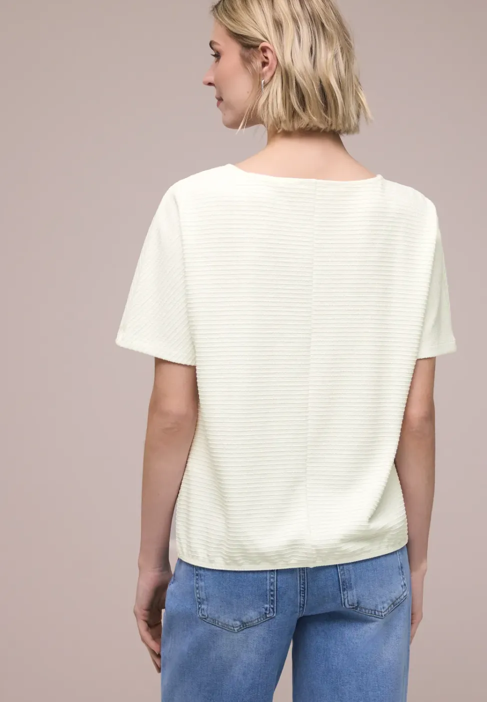 Dropped Shoulder Shirt mit Struktur