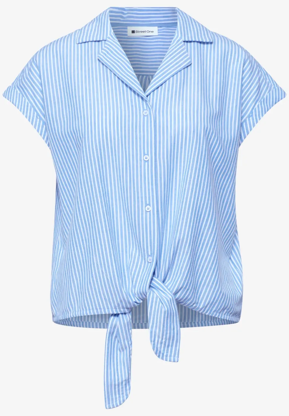 Dropped Shoulder Bluse mit Bowling-Kragen