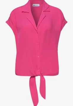Dropped Shoulder Bluse mit Bowling-Kragen