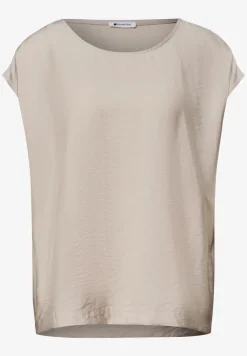 Dropped Shoulder Blusenshirt mit Rundhals