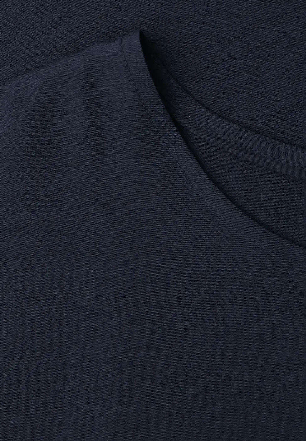 Dropped Shoulder Blusenshirt mit Rundhals
