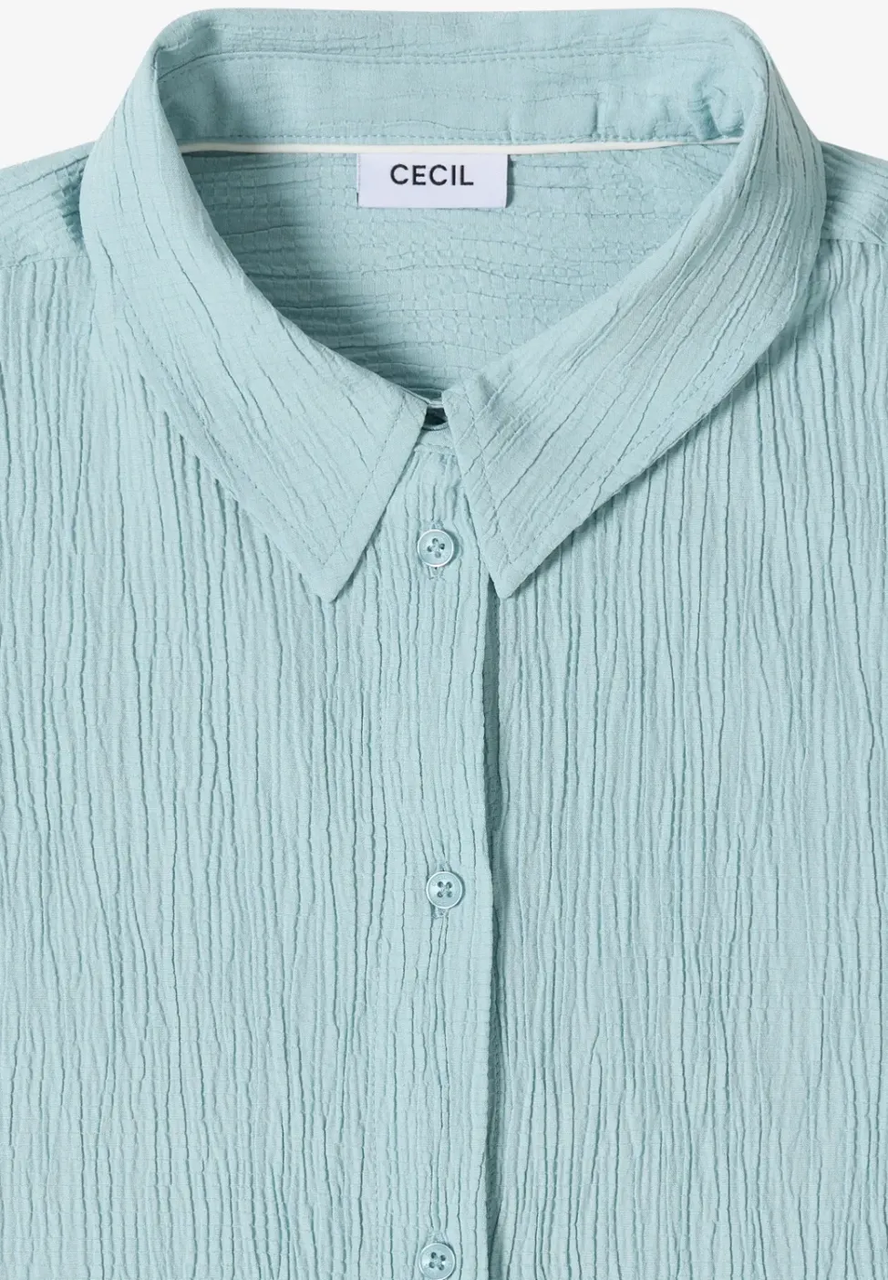 Dropped Shoulder Hemdbluse in Unifarbe