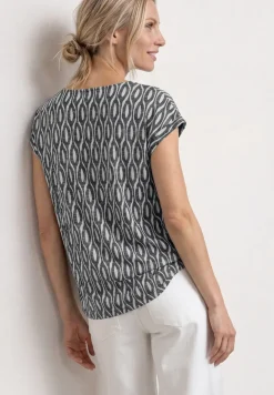 Dropped Shoulder Shirt im Ausbrenner-Look