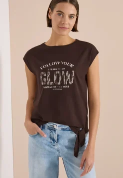 Dropped Shoulder Shirt mit Knotendetail