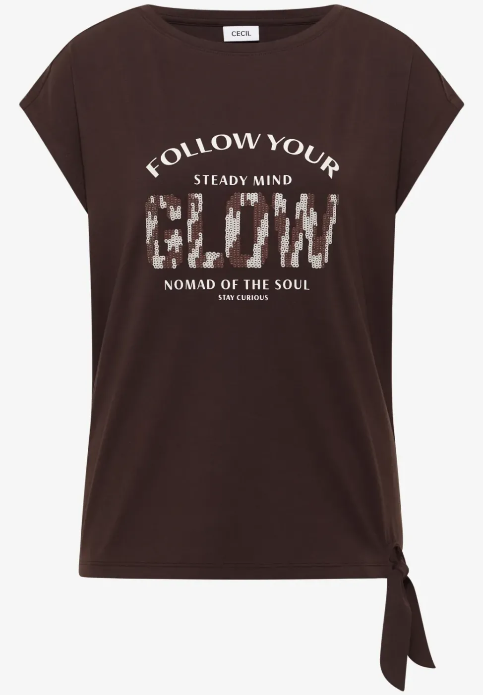 Dropped Shoulder Shirt mit Knotendetail