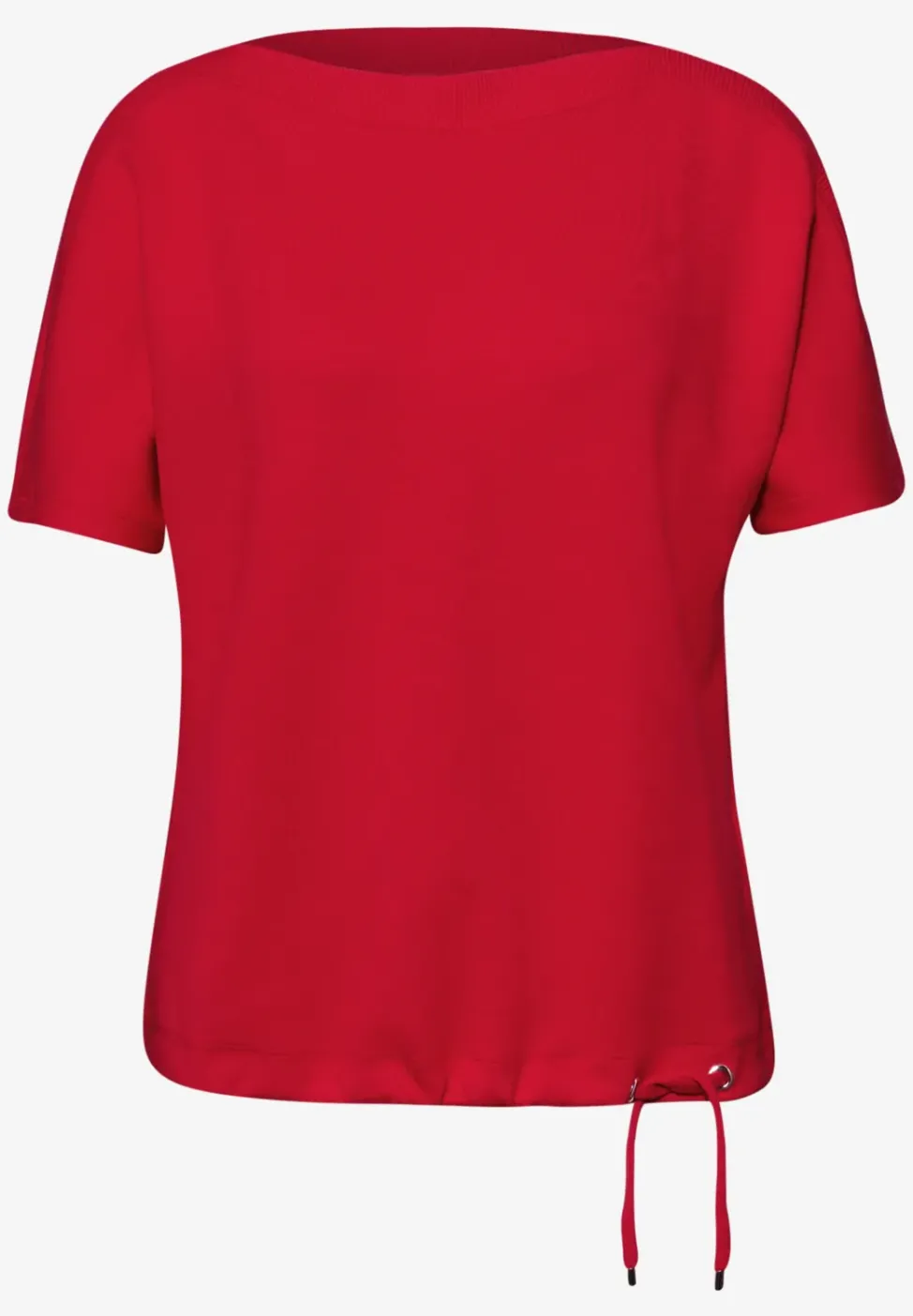 Dropped Shoulder Shirt mit Rippdetail