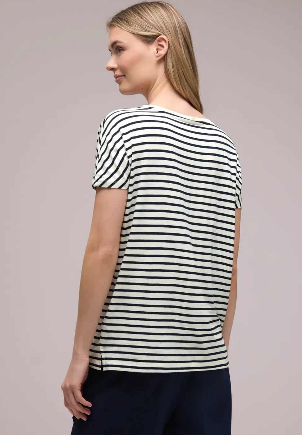 Dropped Shoulder Shirt mit Streifen