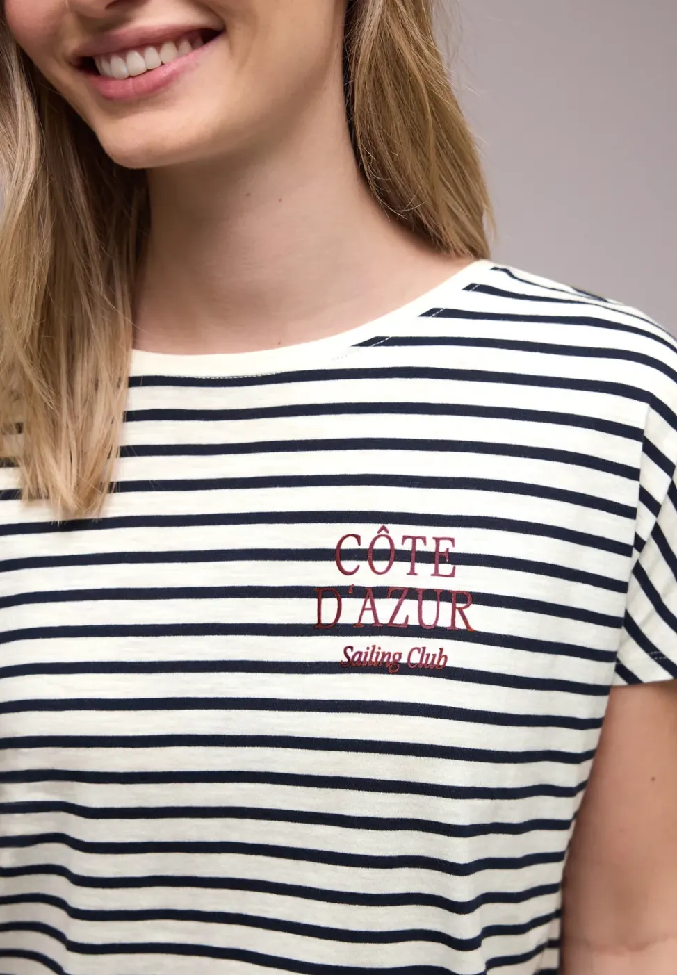 Dropped Shoulder Shirt mit Streifen