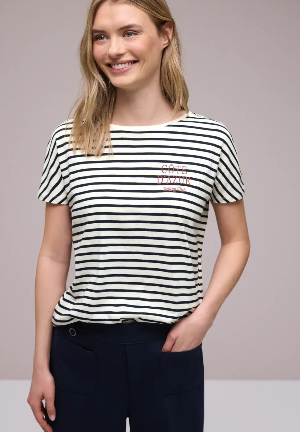 Dropped Shoulder Shirt mit Streifen