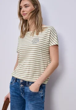 Dropped Shoulder Shirt mit Streifen