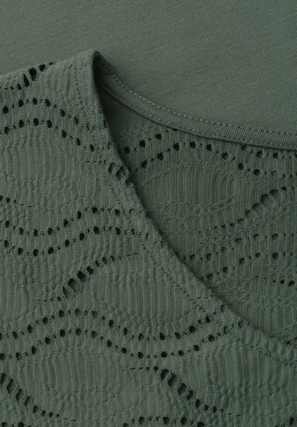 Dropped Shoulder Shirt mit Strukturmix