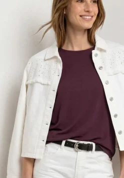 Dropped Shoulder Shirt mit U-Boot-Ausschnitt
