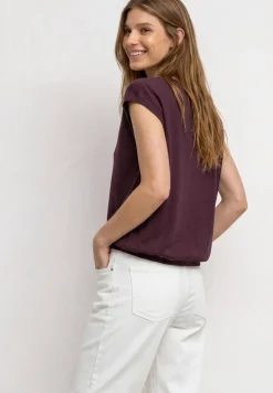 Dropped Shoulder Shirt mit U-Boot-Ausschnitt