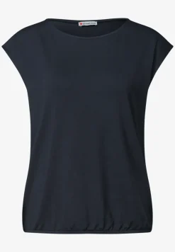 Dropped Shoulder Shirt mit U-Boot-Ausschnitt