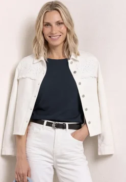 Dropped Shoulder Shirt mit U-Boot-Ausschnitt