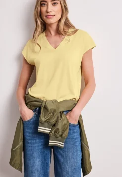 Dropped Shoulder Shirt mit V-Neck