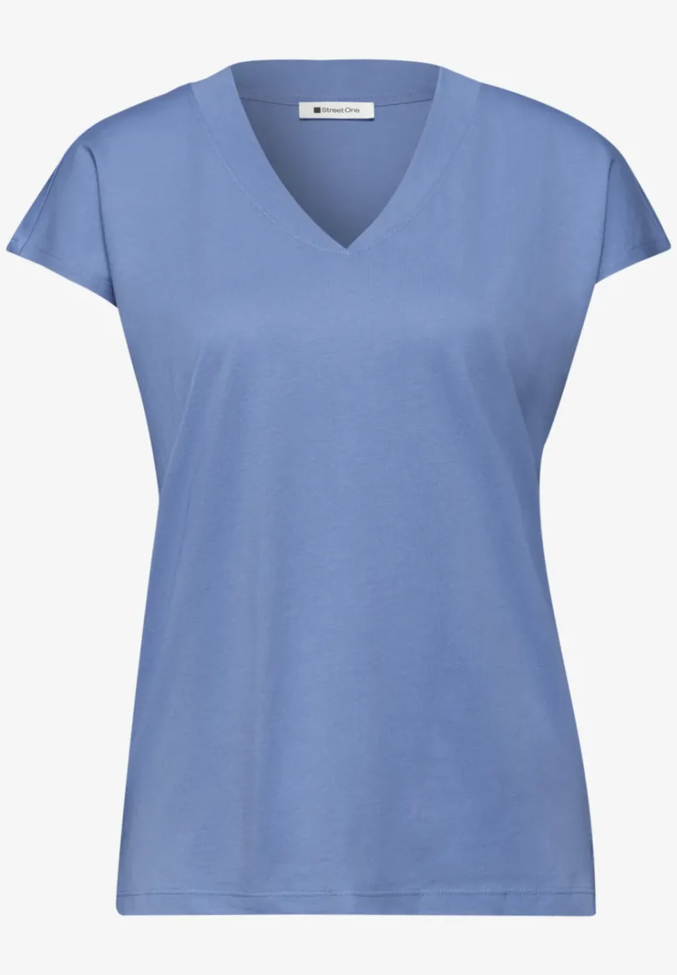 Dropped Shoulder Shirt mit V-Neck