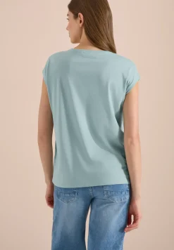 Dropped Shoulder Shirt mit V-Neck