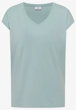 Dropped Shoulder Shirt mit V-Neck