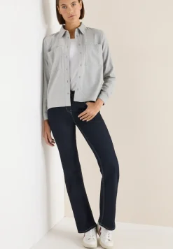 Flanellbluse mit Nieten