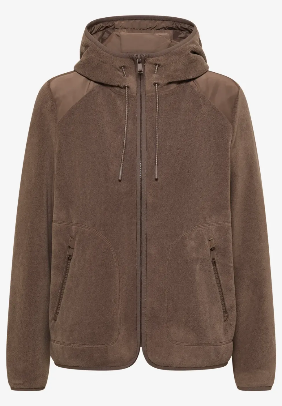 Fleecejacke mit Hoodie