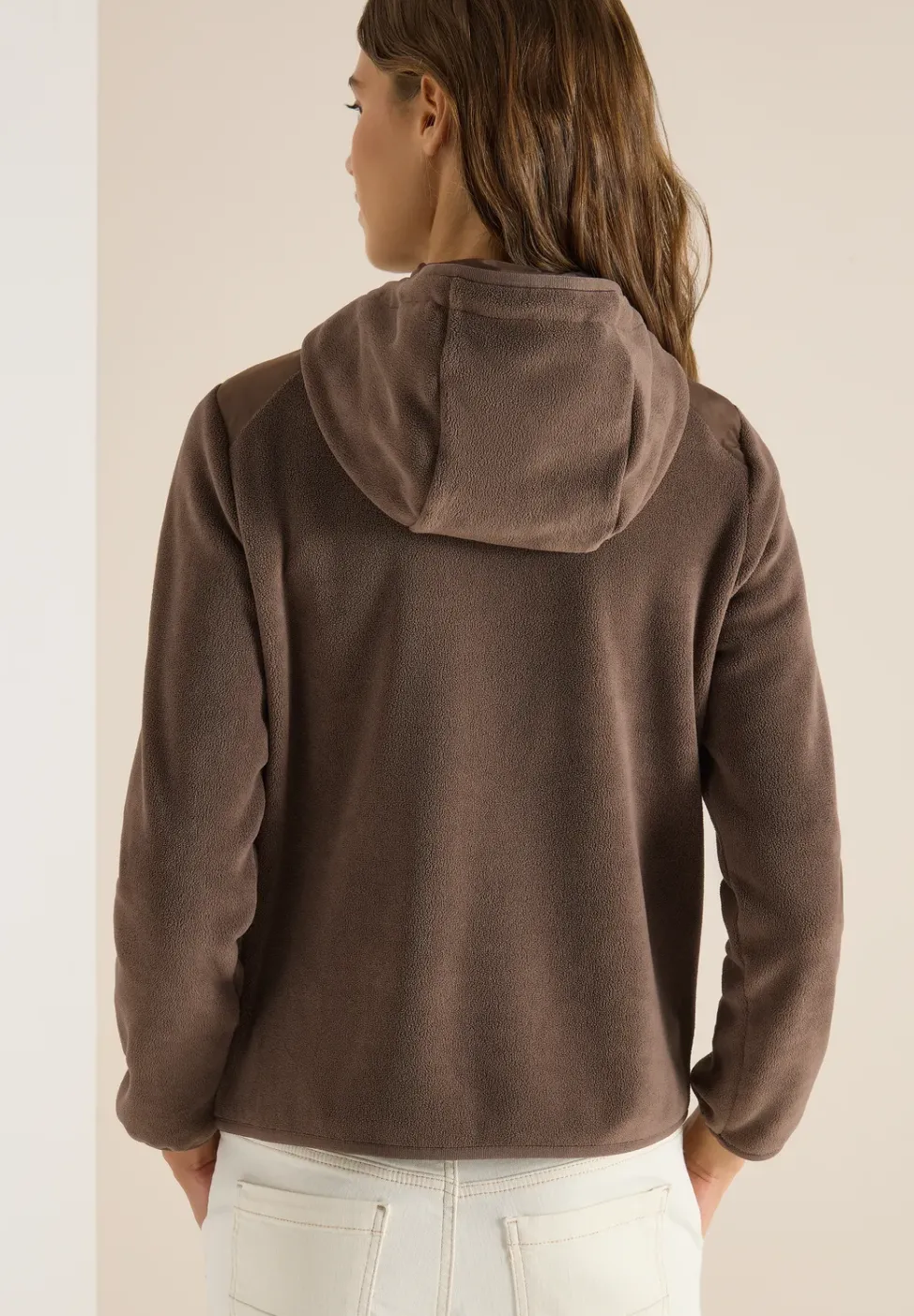 Fleecejacke mit Hoodie