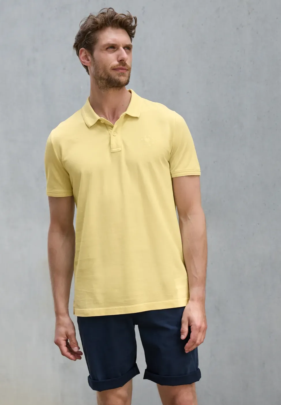 Garment dye Piqué Poloshirt