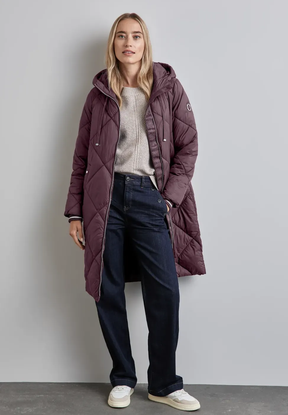 Gefütterte Steppjacke
