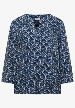 Gemusterte 3/4-Arm Bluse