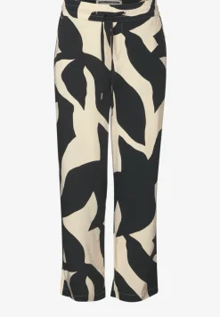 Gemusterte Wide Leg Hose