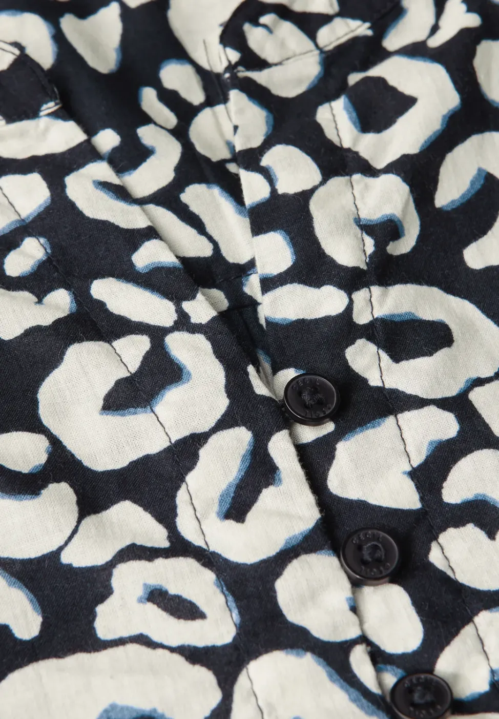 Gemusterte Baumwollbluse