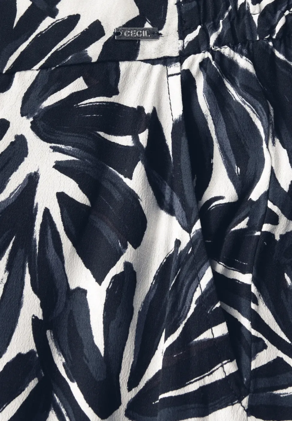 Gemusterte Crepe Hose