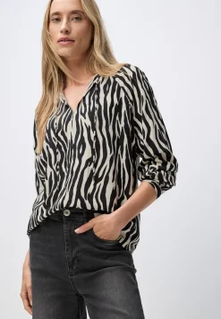 Gemusterte Raglan Tunika