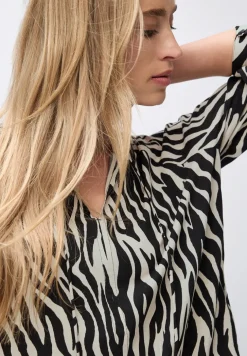 Gemusterte Raglan Tunika