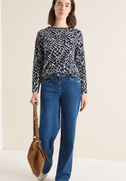 Gemustertes Langarmshirt