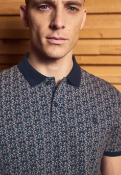 Gemustertes Piqué Poloshirt